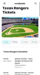 best place to texas rangers tickets
