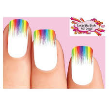 waterslide nail decals tips set of 10