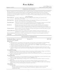 Personal Statement For Resume Sample   Free Resume Example And     Springer Link