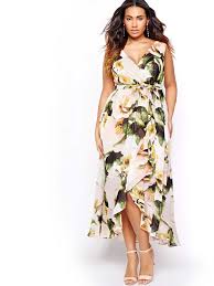 Sangria Maxi Dress With Close Up Flower Print Addition Elle