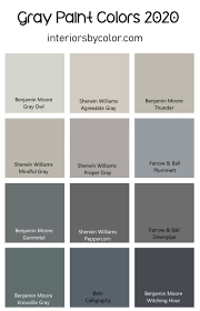 Gray Paint Colors For 2020 Interiors
