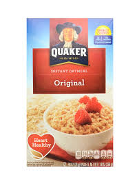 instant oatmeal original by quaker 12
