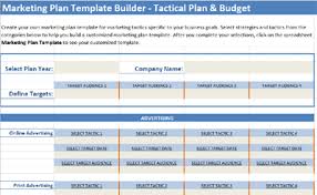 marketing plan template builder small