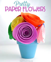 pretty paper flower diy club chica