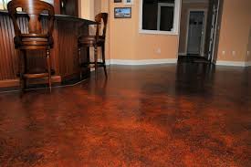 Basement Floor Concrete Staining