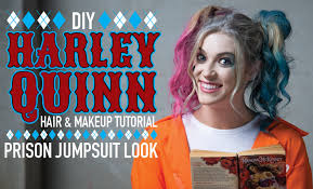 diy harley quinn makeup hair tutorial