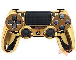 Sony playstation 4 dualshock 4 controller, gold. Chrome Gold Playstation 4 Custom Modded Controller
