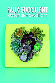 Dollar Faux Succulent Wall Art