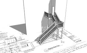 need modeler exterior wooden stairs in