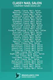 899 cly nail salon name ideas list