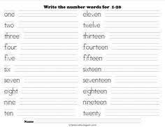 Clear explanations of natural written and spoken english. 150 Number Words Activities Ideas Number Words Word Activities Words