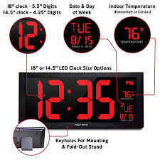 Large Digit Led Calendar Clock With