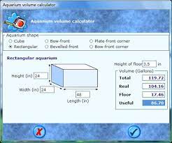 aquarium calculator software aquariogest
