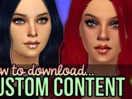 the sims 4 custom content how to