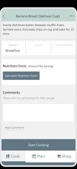automatically calculate nutrition facts