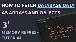 data as arrays and objects in php