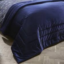 chic quilted bedspread navy luxury soft