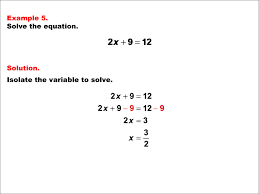 Math Example Solving Equations One