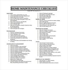 Preventative rental property maintenance is vital for landlords. Free 27 Maintenance Checklist Templates In Pdf Ms Word Excel Apple Pages Google Docs