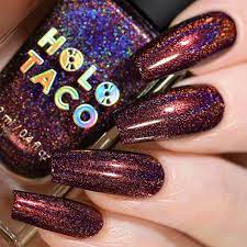 holo taco crimson void nail polish