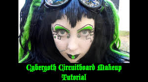cybergoth circuitboard makeup tutorial