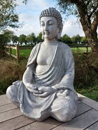 Garden Statue 62 Cm High Seated Buddha