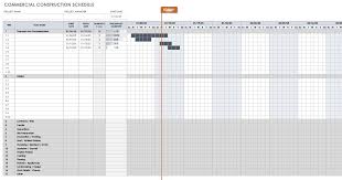 construction schedule using excel template