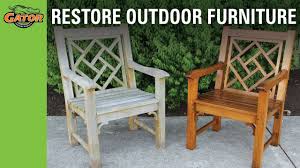 re weathered outdoor furniture