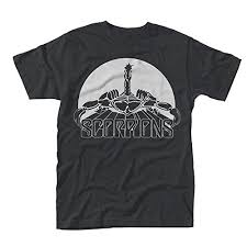 Amazon Com Scorpions T Shirt Classic Band Logo Official