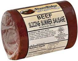 market slicing beef summer sausage