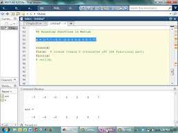 rounding functions in matlab you