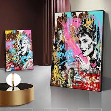 Art Mural Sur Toile Audrey Hepburn