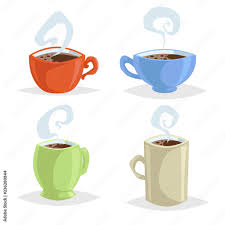 cartoon coffee mugs or cup set
