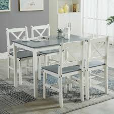 Solid Wooden Dining Table And 4 Chairs