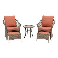 Wicker Chair With Pull Out Ottoman