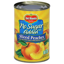 del monte sliced no sugar added peaches