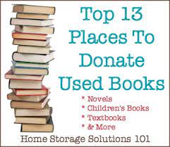 top 13 places to donate used books