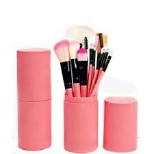 brush set isi 12 pcs kuas makeup tabung