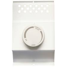 Double pole thermostats are used for 240 volt circuits. Cadet Double Pole Electric Baseboard Mount Mechanical Thermostat In White Btf2w The Home Depot