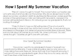 Narrative Essay About Summer Vacation College Paper Sample