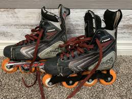 Tour Thor 909 Black And Gray Roller Hockey Rollerblades Size 7