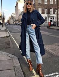 Denim Trenchcoat Outfits For Women 2