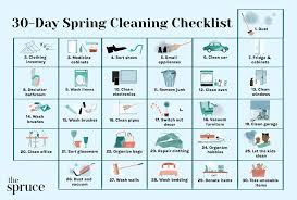our 30 day spring cleaning checklist