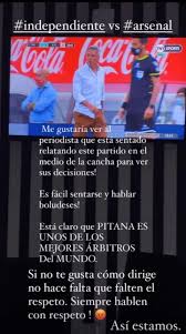 La esposa del árbitro argentino se hizo viral en redes sociales con su belleza y comentario del partido. La Calentura De La Mujer De Pitana Con Los Periodistas