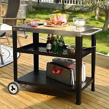 Royal Gourmet 3 Shelf Movable Grill