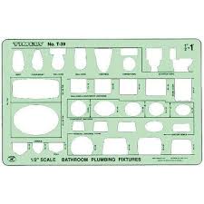 No photos of what the furniture looks like. Timely Scale Bathroom Plumbing Template 39t
