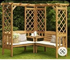 Wooden Designer Garden Bench Finish