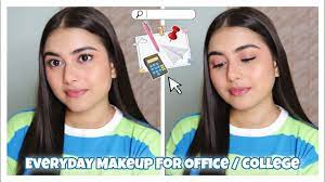 simple everyday makeup look for office