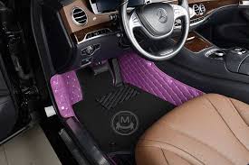 purple diamond car floor mat