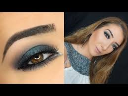 sparkly smokey eye holiday makeup